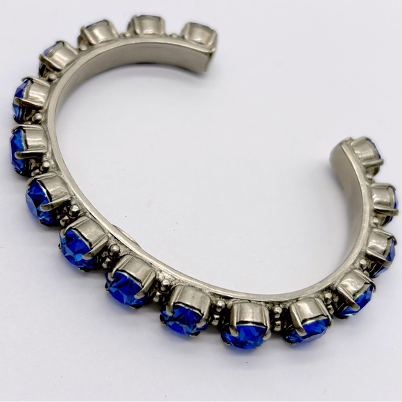 Sorrelli Riveting Romance Blue Crystal Cuff Bracelet - Picture 3 of 4